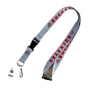 Logo Lanyards Ohio State Buckeyes - Missouri Tigers Cleveland Indians LSU Tigers